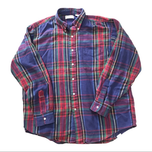 Bundle 2 Vintage LL Bean Broken In Flannel Shirts - Picture 2 of 10